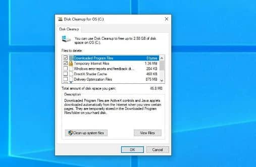 how to free up space on windows 10